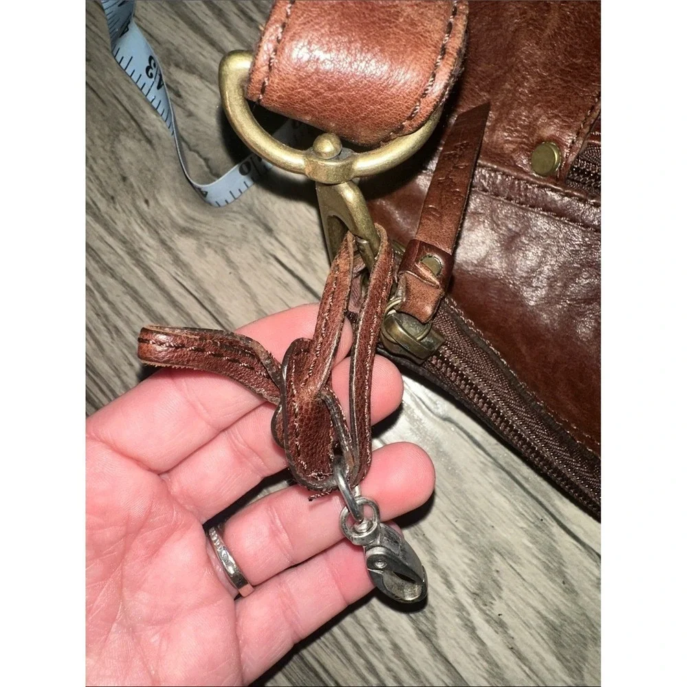 Fossil‎ vintage Leather Shoulder Bag brown with dust bag